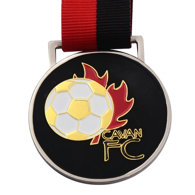 Custom made soft enamel football medals