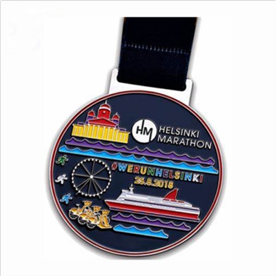 Fashionable colorful custom marathon medals