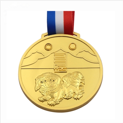 Custom golden 3D medals for cheap