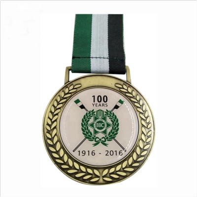 Anniversary metal medals for souvenir 