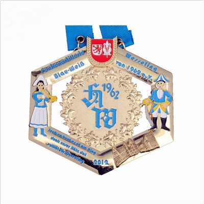 Large size custom cutout medal
