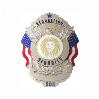 Customized metal security badges