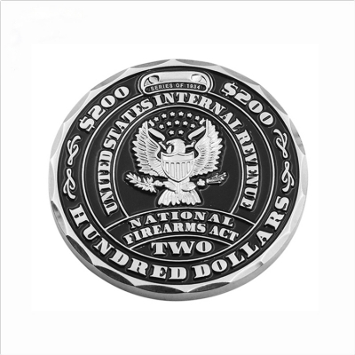 3D silver challenge coins