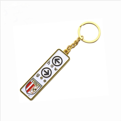 Custom logo colorful key chain