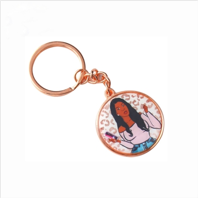 Offset printing domed key rings wholesale