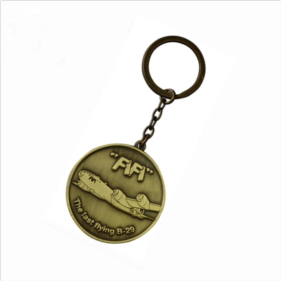 Luxury metal charm keychain