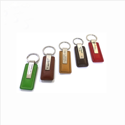 Customized leather key tag