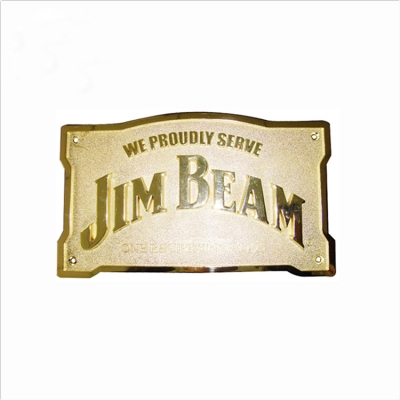 Customized gold name plate