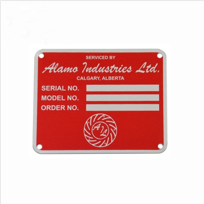 Custom aluminum plate