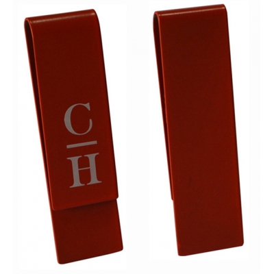 Red painted money clip