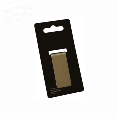 Promotional brushed steel money clips