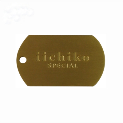 Solid brass dog tags