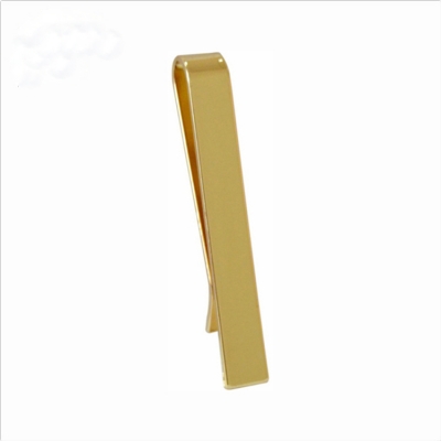 Gold blank tie clips