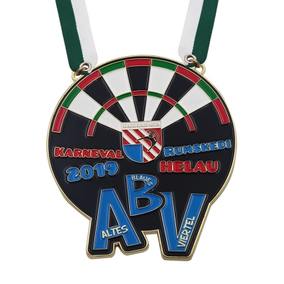 Soft enamel running medals