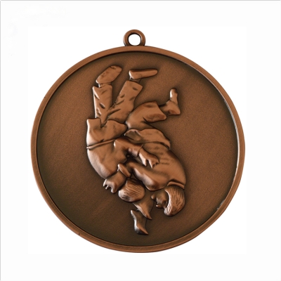 Vintage 3D judo medal manufacturer