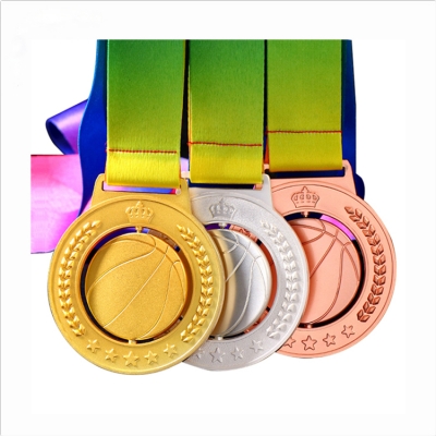 Blank gold silver copper rotating medals