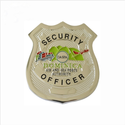 High quality custom die casting alloy metal sheriff badge