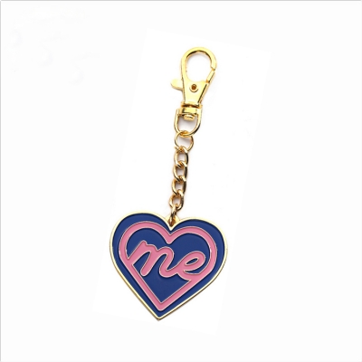 Love me soft enamel keychain China