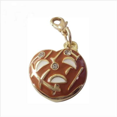 Chocolate shaped metal key rings wholesale