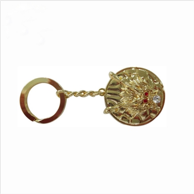 Chinese dragon symbol character metal 3D key chain