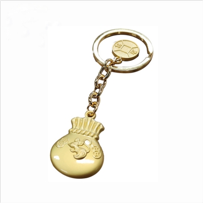 Matte golden 3D metal charms