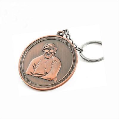 Custom logo 3D metal keychain maker