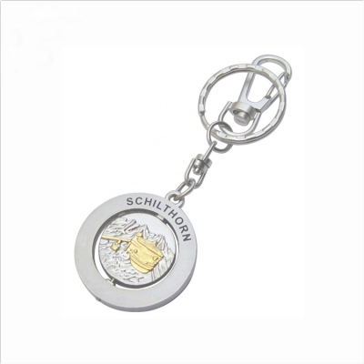 Top quality enamel spinning key rings