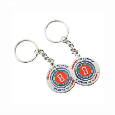 Custom sports awards revolving enamel key chain