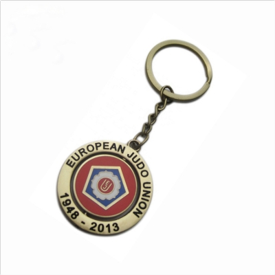 Custom judo rotating keychain