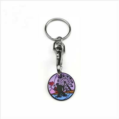 Bulk trolley coin key chains China