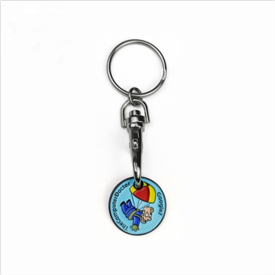 Die casting keychain trolley coins