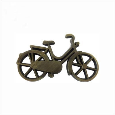 Bike shape zinc alloy pendant