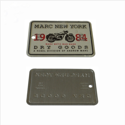 Embossed Aluminum name plate