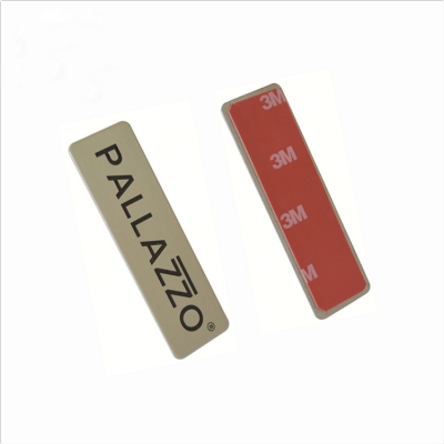 Adhesive stainless steel nameplate