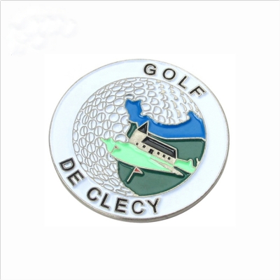 Magnetic golf ball marker