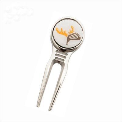 Gold golf divot tool