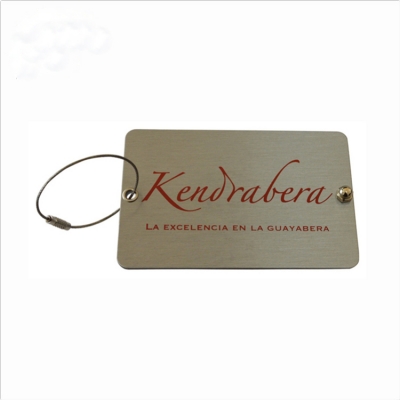 Custom bag tag metal