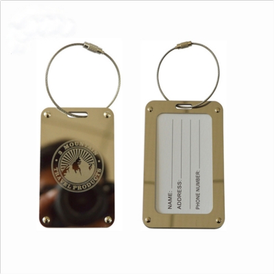 Metal handbag luggage tags