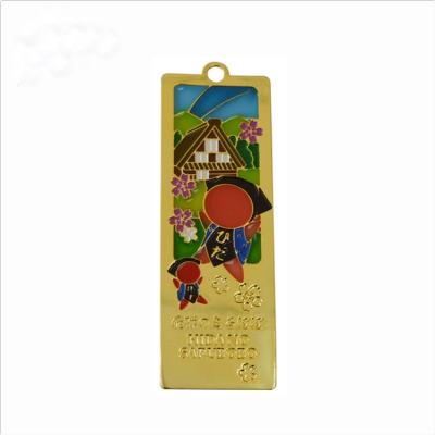 Wholesale custom logo brass bookmark