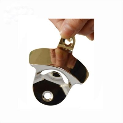 Shiny blank wall mounted bottle opener