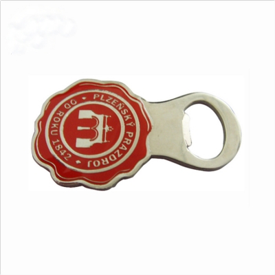 Soft enamel die struck beer opener