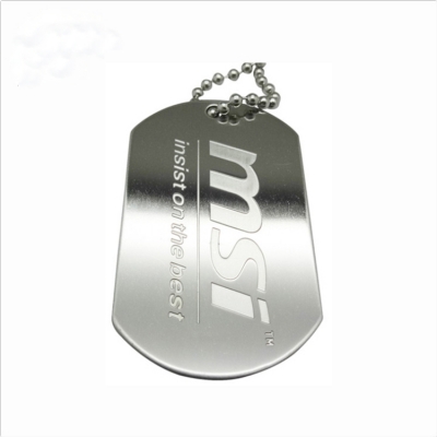 Custom logo stainless steel pet tags