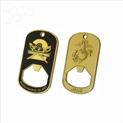 Sublimation dog tag style bottle opener